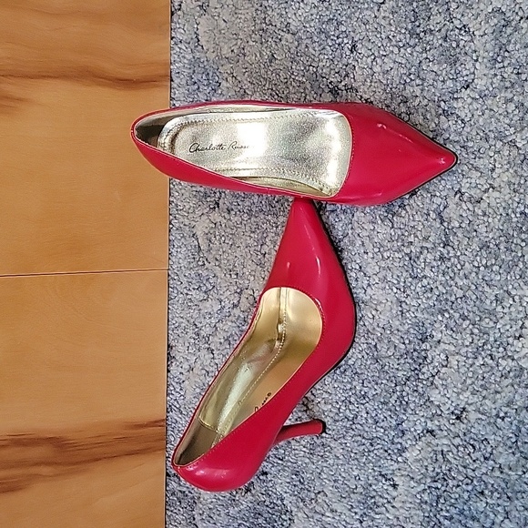 Charlotte Russe Red Heels Size 7 - Picture 1 of 9